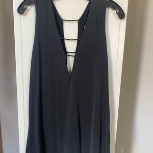 Irene’s story soft straight tank dress w/ cut outs